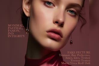 design professional fashion magazine covers and editorial posters