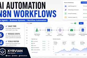 build ai automation, n8n workflows, ai agents