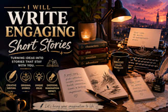 write creative short stories, scripts or storytelling content