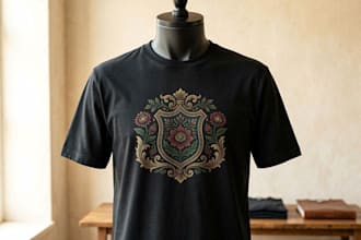 create modern and trendy tshirt design for your brand