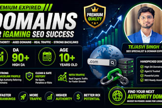 find expired domains with traffic for igaming