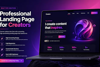 build a professional landing page for your onlyfans or fansly