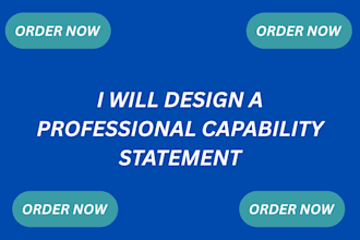 design government capability statement, capability statement for fed contracts
