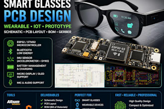 design pcb for smart glasses and wearable electronic devices