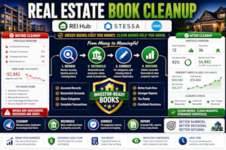 clean up real estate books using rei hub, stessa and xero