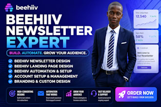 setup beehiiv, beehiiv newsletter, beehiiv landing page, beehiiv automation