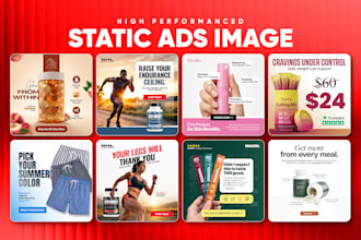 design meta static ads ugc style ad creative