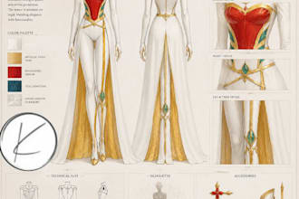 illustrate designs for video games movie characters