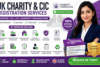 do UK charity registration, cic and cio setup, charity commission application