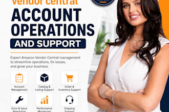 manage amazon vendor central account operations and support amazo virtual assist