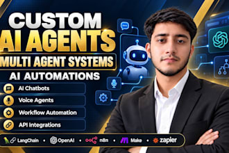 build custom ai agents, multi agent systems, ai automations