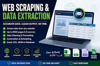 build web scraping and data extraction solutions