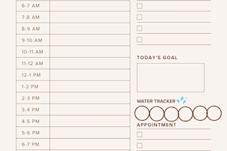 design aesthetic daily and weekly digital planners using canva