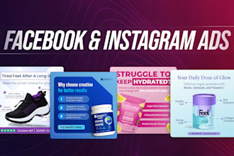 design ecommerce ad creatives for facebook and instagram