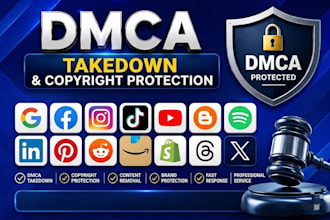 submit dmca takedown notice to remove copyright infringement content