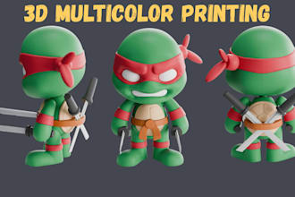design multicolor paint slice 3d model stl to 3mf bambu prusa 3d print in 24h