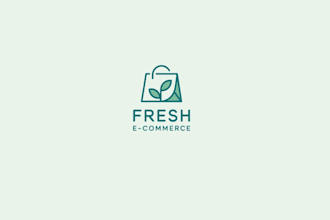design a clean minimalist leaf logo for your brand