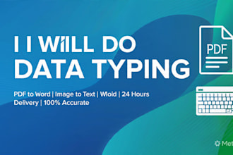 do accurate english typing from PDF or image in 24 hours