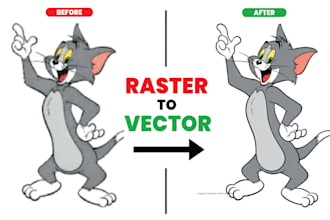vectorize your logo and convert raster images to vector