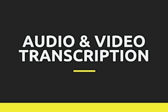 do professional audio and video transcription