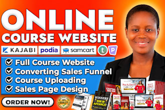be your samcart thrivecart sales funnel, samcart landing page, online course