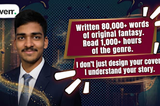 create a manhwa or fantasy book cover character designs