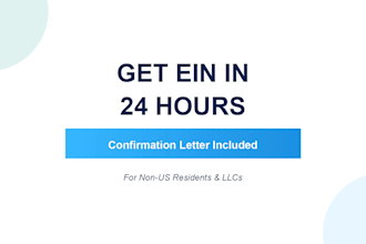 obtian ein number tax id for your us llc as non us resident