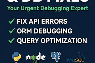 fix issues in your backend and databases