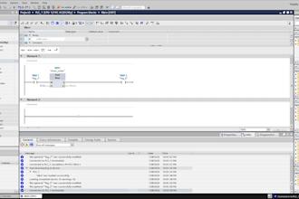 program siemens plc, motor control and hmi in tia portal