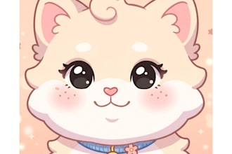 make charming cute pet art for gifts and social media