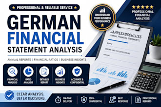 analyze german annual financial statements and company reports