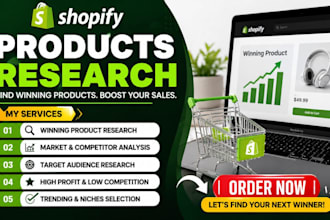 find winning shopify products and list them for your dropshipping store