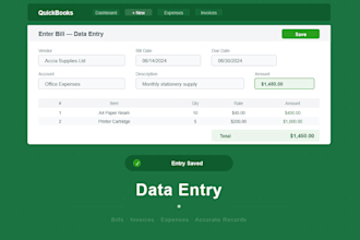 do bookkeeping and bank reconciliation for your  business
