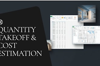 do quantity takeoff, material takeoff and construction cost estimation