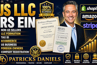 create a US llc and obtain an ein for shopify, stripe, and amazon sellers