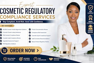 help navigate fda cosmetic compliance, mocra registration and new fda laws