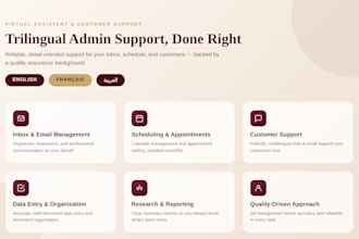 be your trilingual virtual assistant