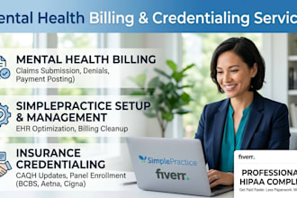 handle your mental health billing, simple practice, and credentialing