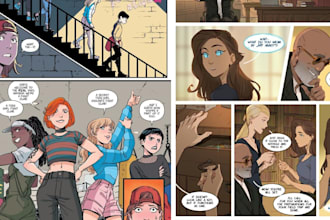 illustrate ghostwrite, proofread, write your comic or manga script, webcomic