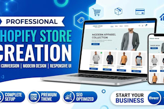 build a professional shopify store for your business