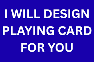 design your playing card game for you