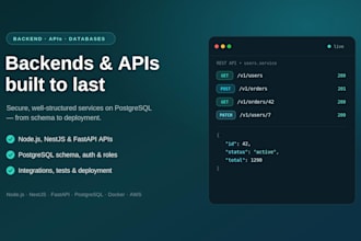 build, fix or optimize your node, nestjs backend