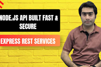 develop a secure node js express rest API backend