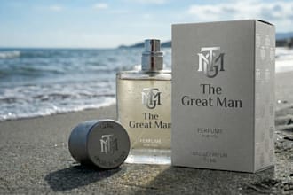 design luxury 3d perfume bottle and packaging for tgm
