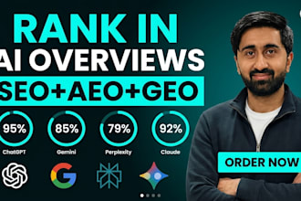 do monthly aeo, GEO and SEO to rank website in google ai overview, gemini