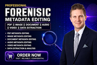 do expert forensic metadata editing, analysis, and digital evidence examination