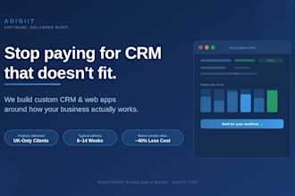 build custom CRM or software for your UK small business