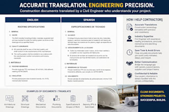 translate construction and engineering documents