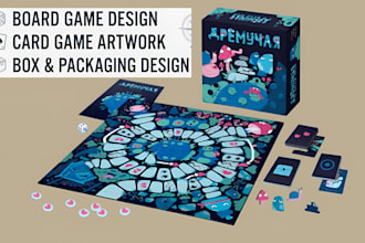 develop board game design card game box game mechanics and game development