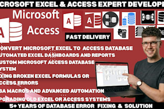create and automate your microsoft excel and access database solutions